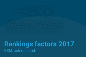 Factores de ranking en el 2017: un estudio de SEMrush