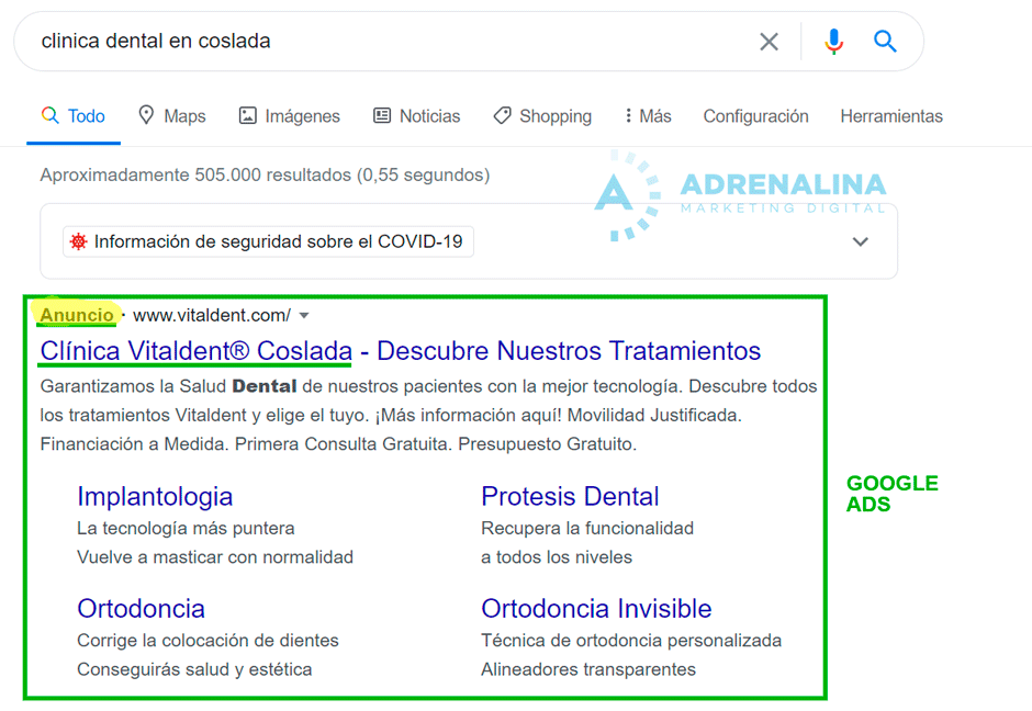 anuncio clinica dental