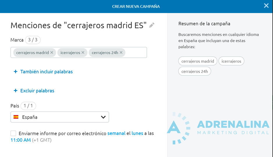 semrush monitorizacion marca