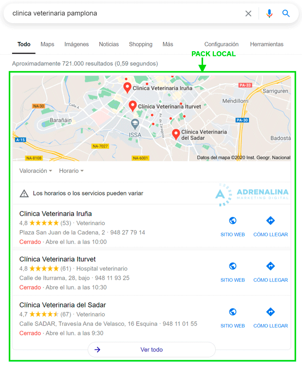 PACK LOCAL GOOGLE