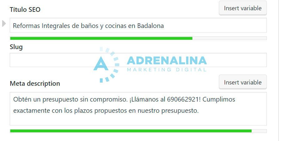 optimizacion metas wordpress