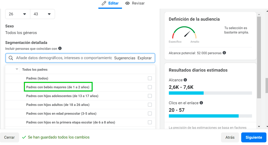 segmentacion facebook ads