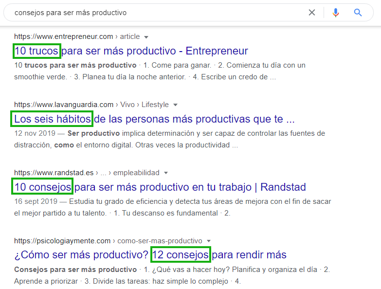 intencion de busqueda