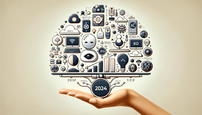 Tendencias clave de la Inteligencia Artificial y el SEO empresarial para 2024
