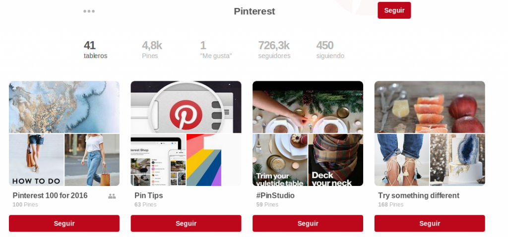 tableros de pinterest