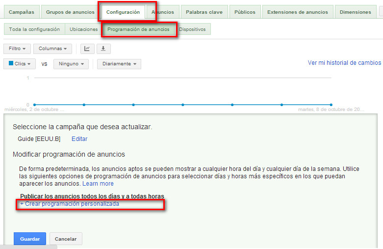 Fijar ubicación y Hora